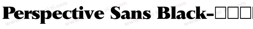 Perspective Sans Black字体转换